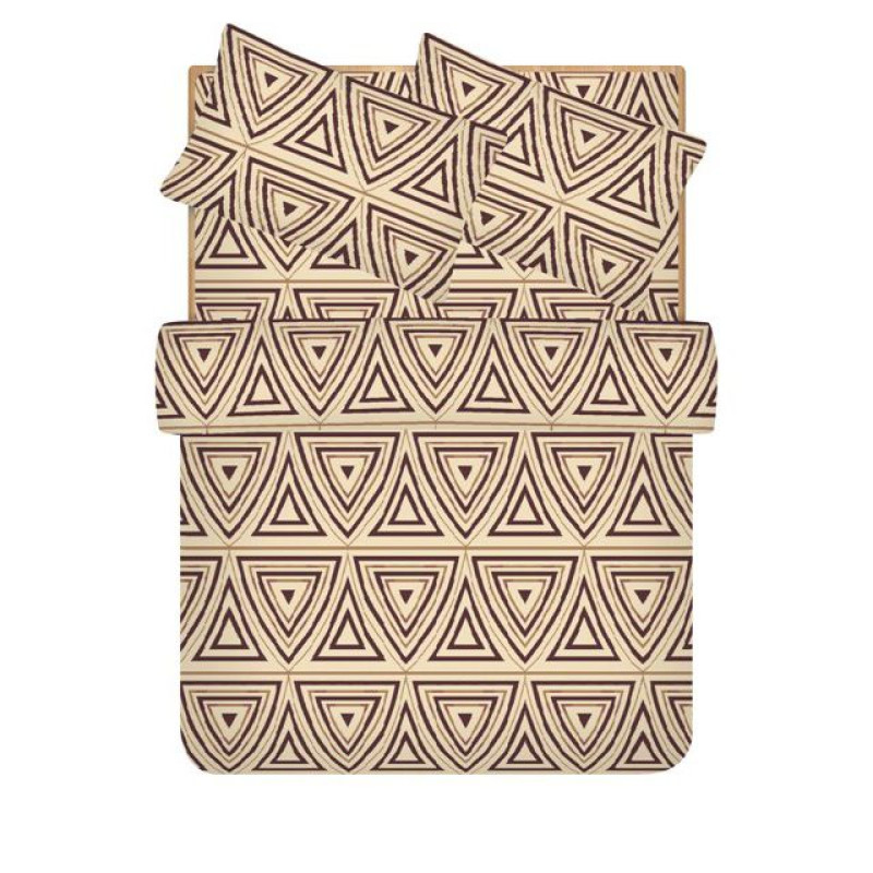 Двоспальний комплект постільної білизни Home Line "Майя" (коричневий) 96536