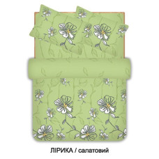 Сімейний комплект постільної білизни Home Line "Лірика" (салатовий) 96530