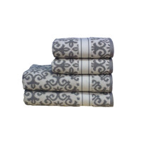 Рушник махровий Shamrock "Shiraz" (кремово-сірий), 50х90см 95462