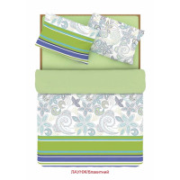 Євро комплект постільної білизни Home Line "Лаунж" (блакитний) 88185