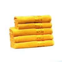 Рушник махровий Home Line "Вензель" (жовтий), 50х90см 87023