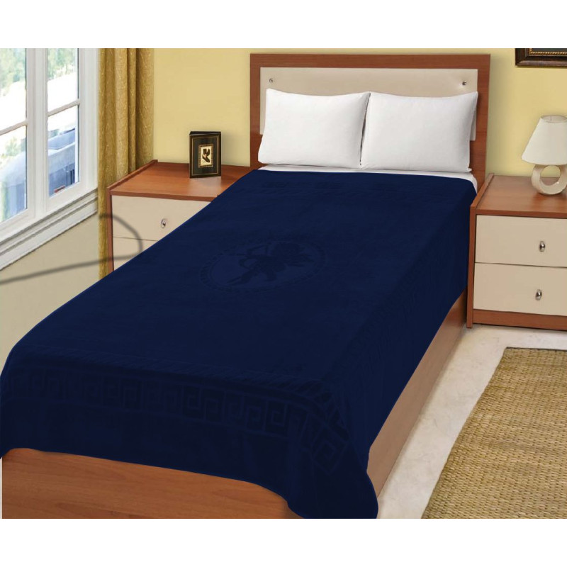 Простирадло махрове Home Line "Ерос" (синє) 150х200см 56811