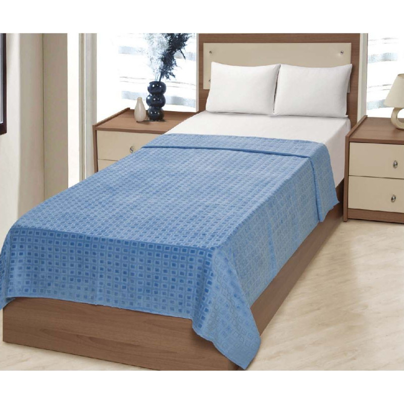 Простирадло махрове Home Line "Карелі" (блакитне) 150х200см 56790