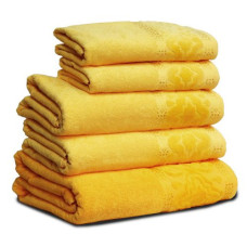 Рушник махровий Home Line "Мел Тем" (жовтий), 50х90см 55897