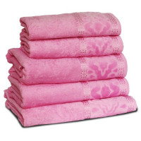 Рушник махровий Home Line "Мел Тем" (рожевий), 50х90см 55896