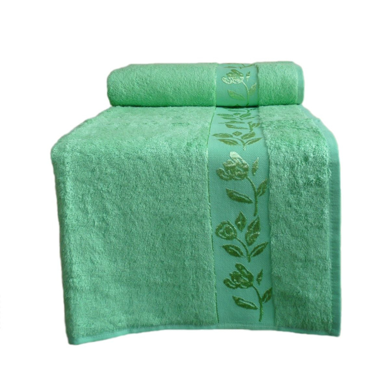 Рушник махровий Home Line "Себнем" (салатовий), 50х90см 53386