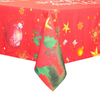 Скатертина HomeLine Merry Christmas 150х220см червона