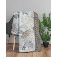 Покривало стьобане Home Line 160х210 Гінкго білоба Бежевий 194735