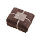 Плед флісовий Home Line жакард (шоколадний) 150х195см 187284