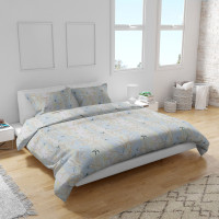 Двоспальний комплект постільної білизни Home Line "ГІЛКИ ТА ПТАШКИ" 184344