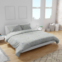 Євро комплект постільної білизни Home Line "СІРІ ТРОЯНДИ" 184330