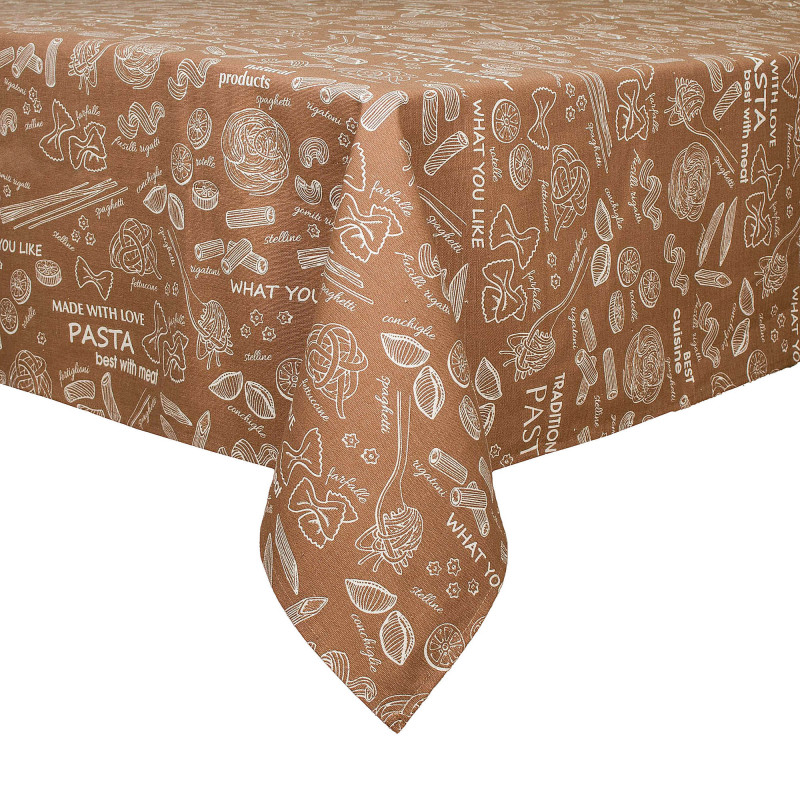 Скатертина Home Line "Паста" (світло-коричневий/суровий) 120х150 183953