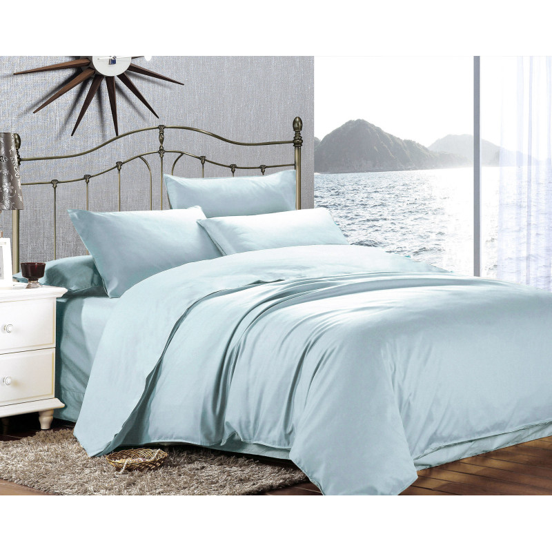 Сімейний комплект постільної білизни Home Line (світло-блакитний) 182972