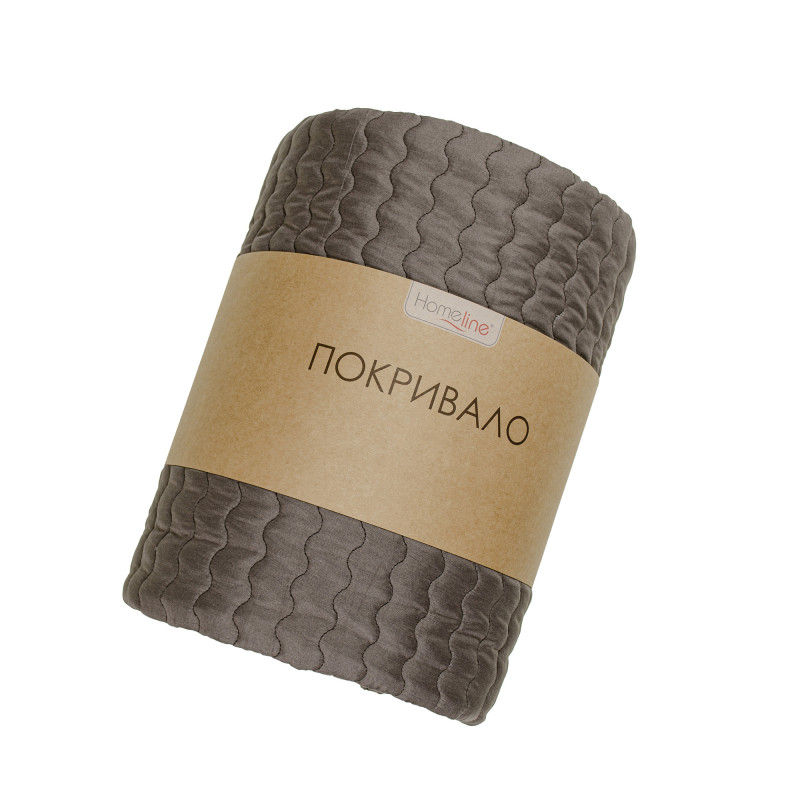 Покривало стьобане Home Line 210х240 (шоколад) 181958