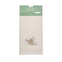 Рушник вафельний Home Line (пісочний колір, з вишивкою шишка) 45x70см 180068
