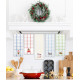Рушник вафельний Home Line (смужка червона, з вишивкою машина) 45x70см 180060