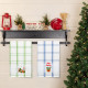 Рушник вафельний Home Line (смужка синя, з вишивкою кошик) 45x70см 180059