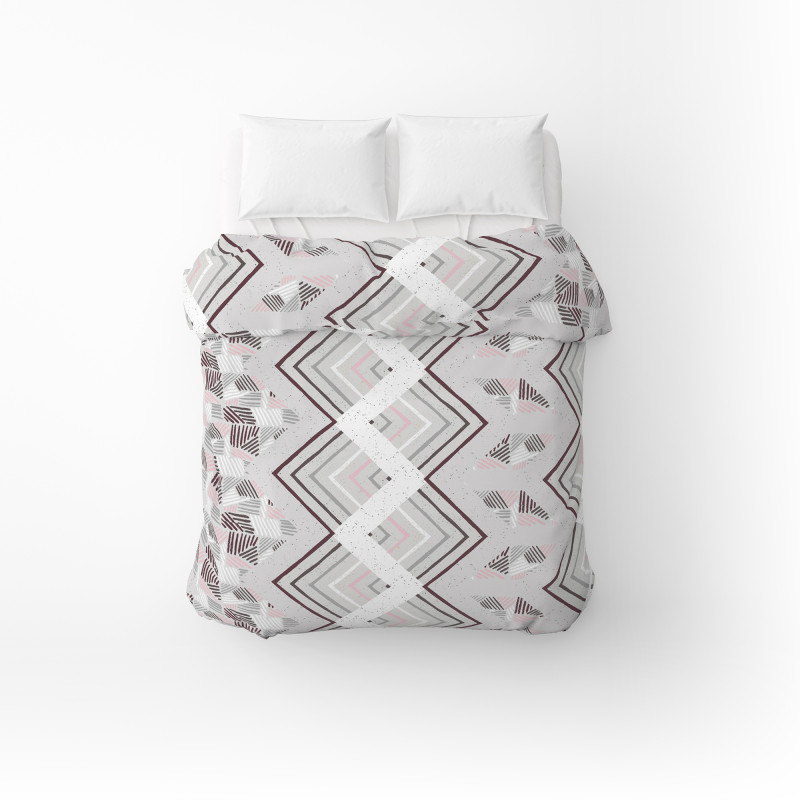 Підковдра бязева Home Line "Захопленість" (сіро-рожевий) 145х215см 178716