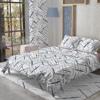 Євро комплект постільної білизни Home Line "СИНЬО-БІЛИЙ" 178686