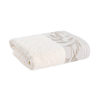 Рушник махровий "Флора" (кремовий) 40х70см 177652