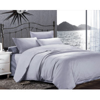 Сімейний комплект постільної білизни Home Line "Сатин Люкс" (сіро-ліловий) 176575