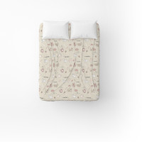 Простирадло бязеве Home Line "Котяча Радість" 150х215см (пісчано-рожевий) 175859