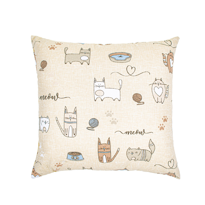 Подушка декоративна Home Line "Кіт на кухні" (пісочний) 40х40см 175282