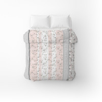 Підковдра бязева Home Line "Затишок" (сіро-рожевий) 145х215см 173545