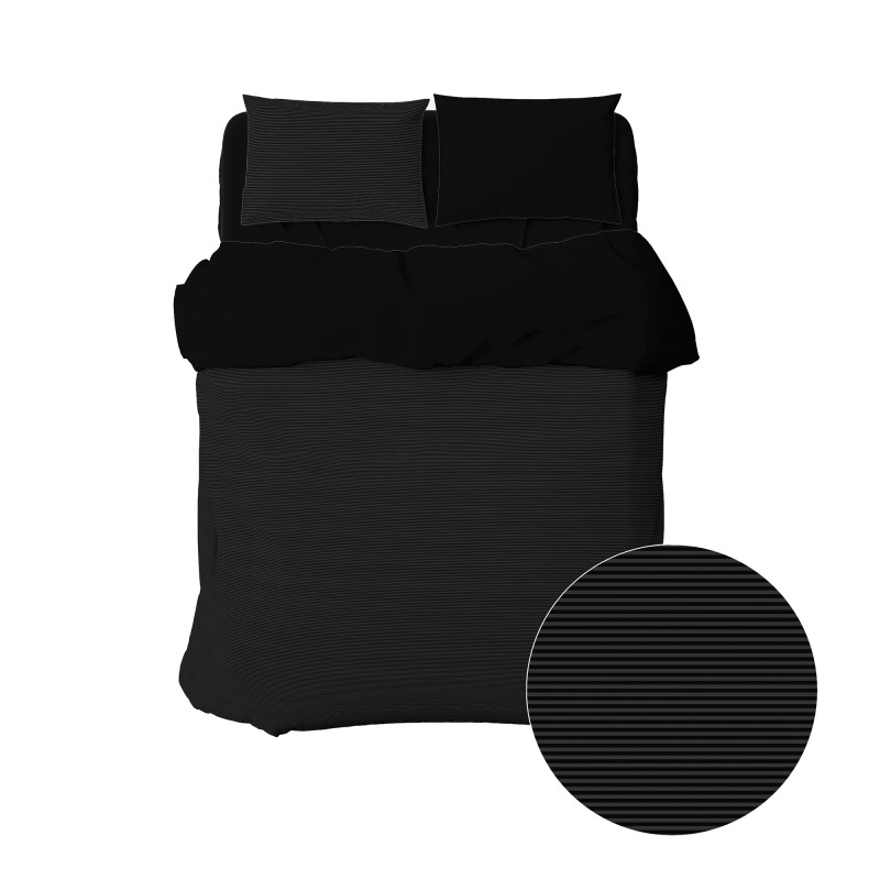 Сімейний комплект постільної білизни Home Line "Комбі" (чорний) 169299