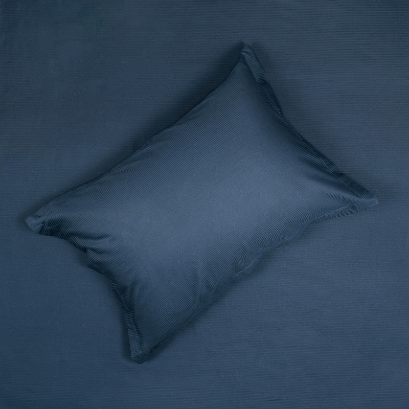 Євро комплект постільної білизни Home Line "Страйп 0.2х0.2" (синій) 169195