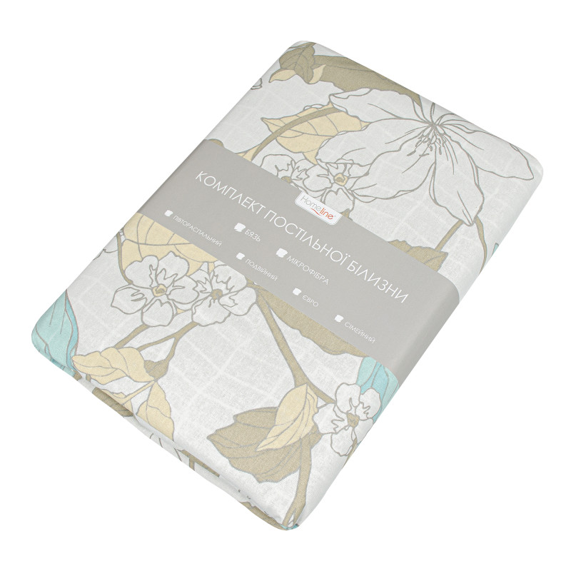 Півтораспальний комплект постільної білизни Home Line "Весняний вечір/Паркет" (1 нав 50х70) 168341