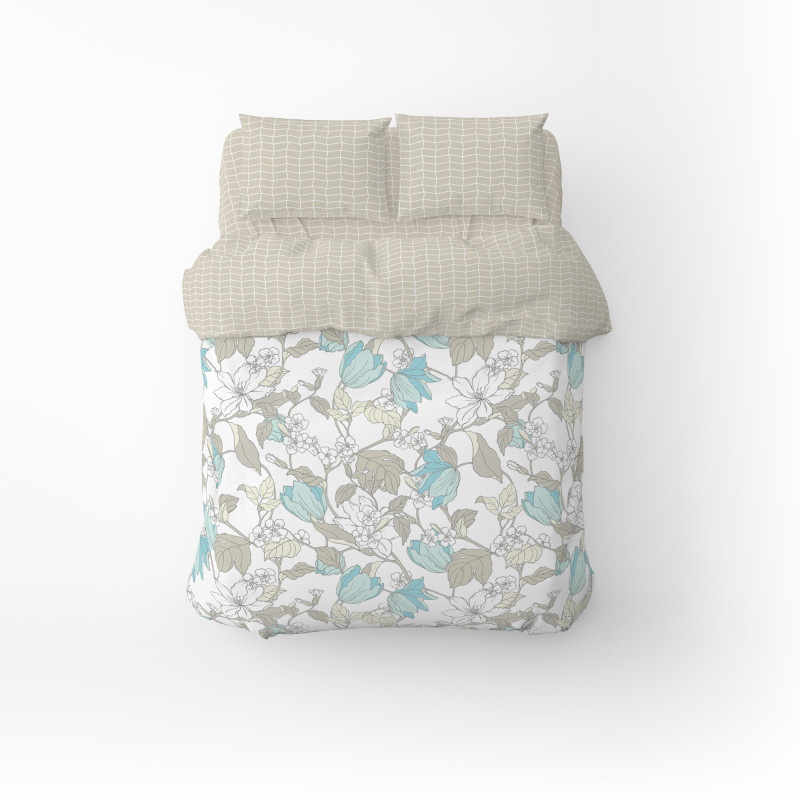 Півтораспальний комплект постільної білизни Home Line "Весняний вечір/Паркет" (1 нав 50х70) 168341