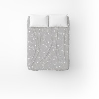 Простирадло бязеве Home Line "Волошки білі на сірому" 150х215см 165434