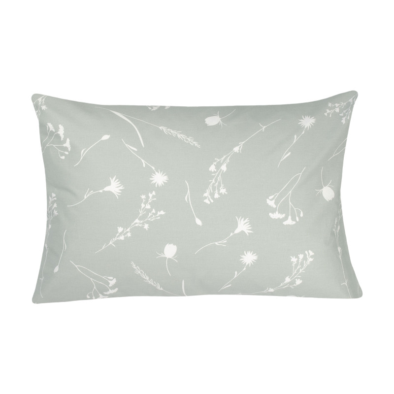 Наволочка бязева Home Line "Волошки білі на сірому" 50х70см 165379