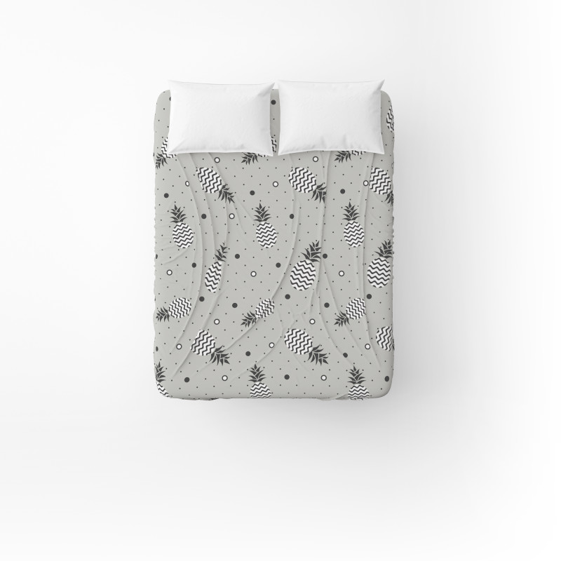 Простирадло бязеве Home Line "Ананас сірий" 150х215см 165232