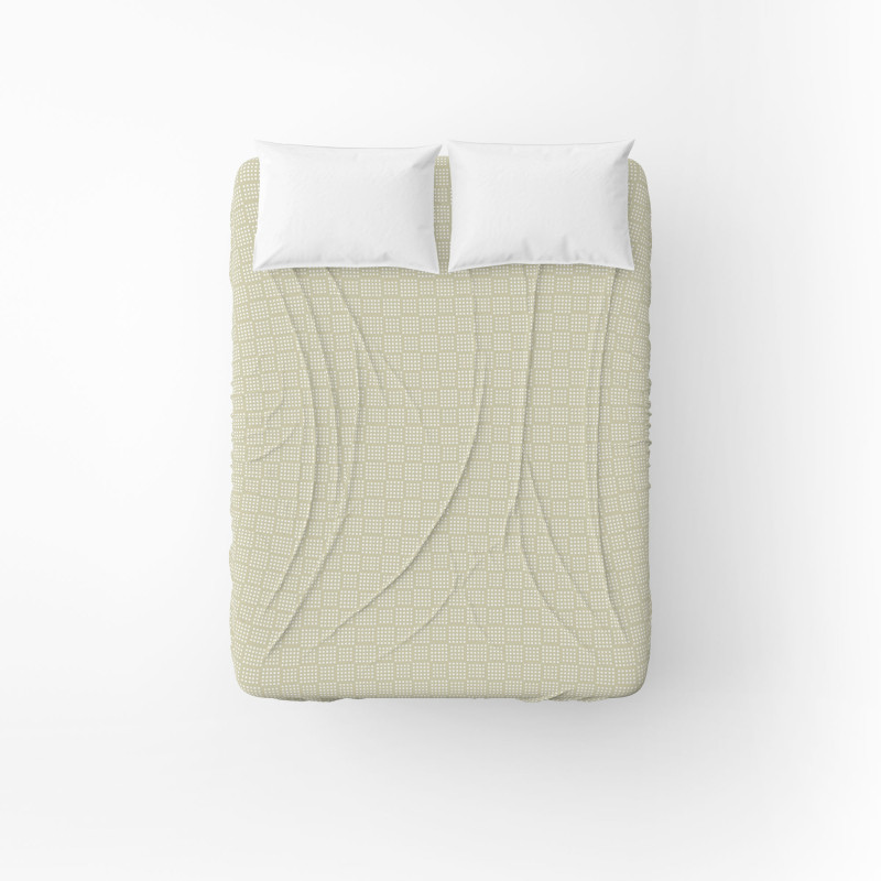 Простирадло бязеве Home Line "Клітинка" (бежева) 145х215см 163998