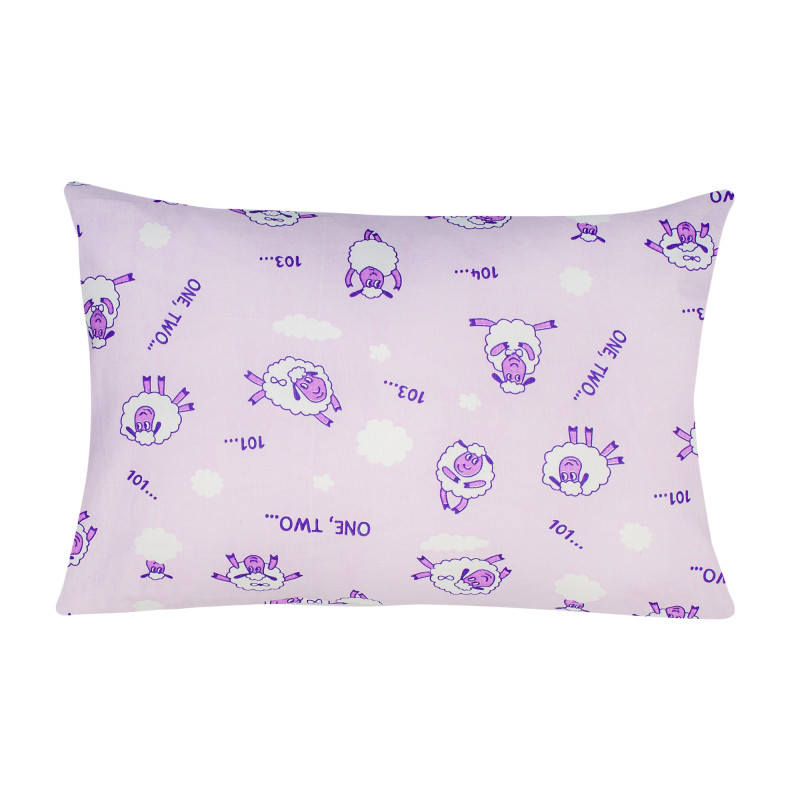 Наволочка бязева дитяча Home Line "Ягнята" (бузковий) 40х60см 163831