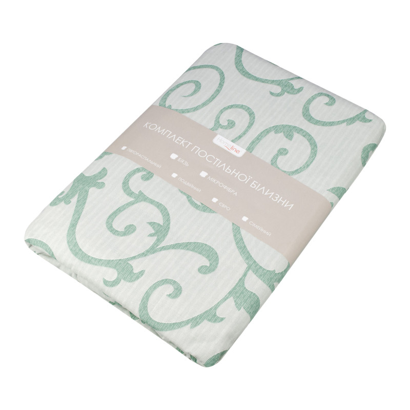 Півтораспальний комплект постільної білизни Home Line "Вензель" (зелений) 162638