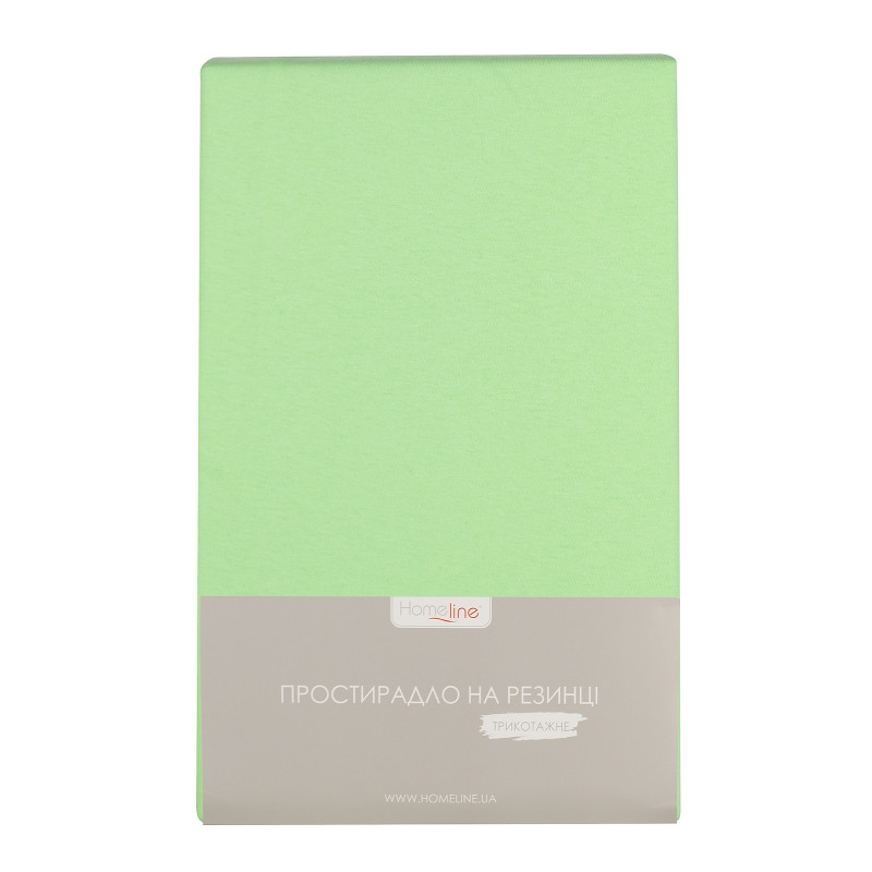 Простирадло трикотажне на резинці Home Line (салатовий) 160х200см 162600