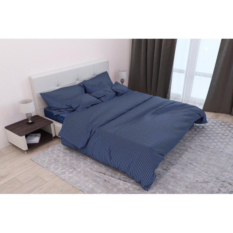 Сімейний комплект постільної білизни Home Line (синій) 162424