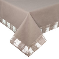 Скатертина з рамкою (капучино) 140х180см 158357