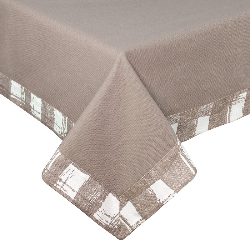 Скатертина з рамкою (капучино) 140х180см 158357