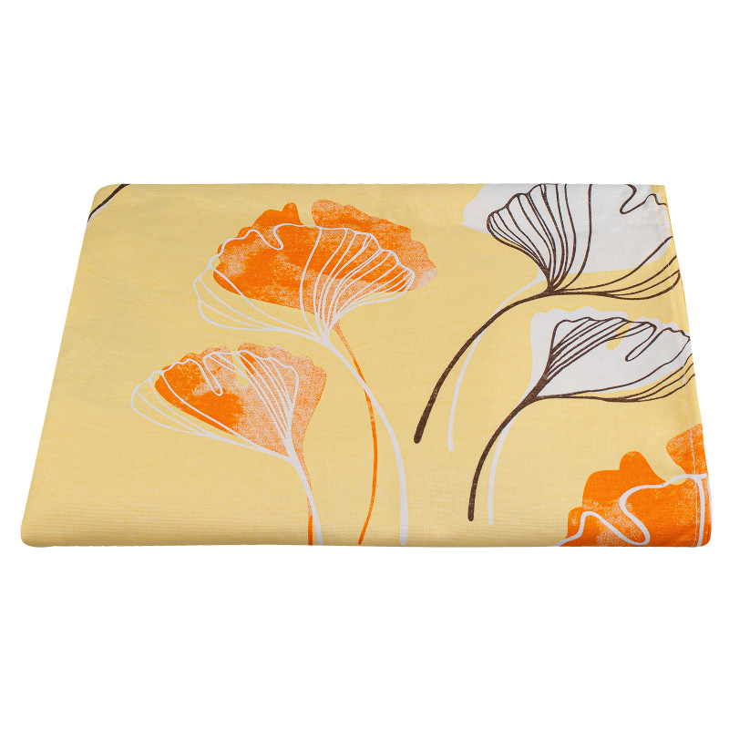 Простирадло бязеве Home Line "Гінго Білоба" (помаранчеве) 150х210см 155926