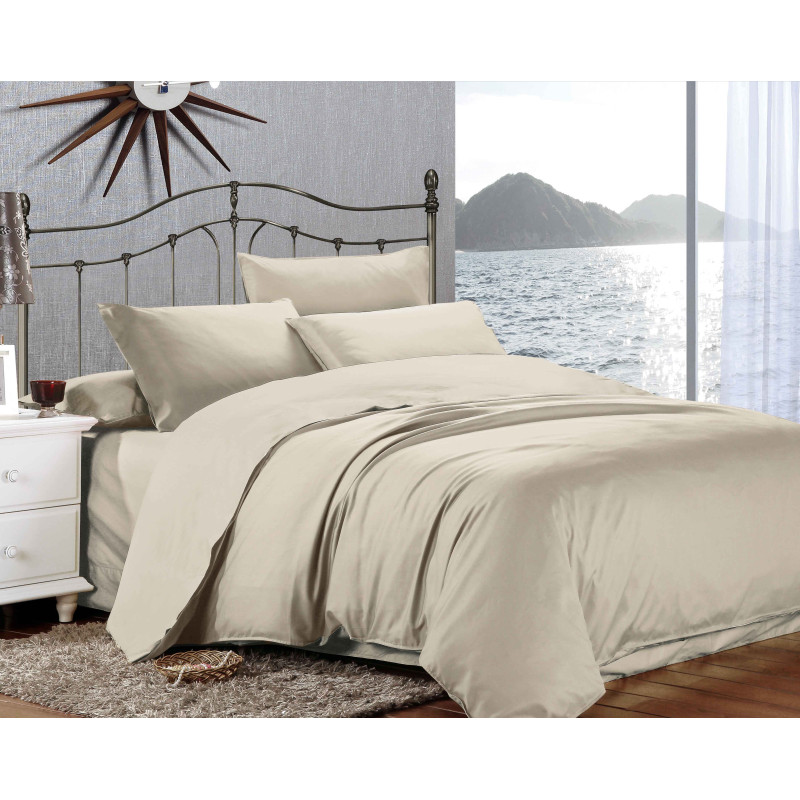 Сімейний комплект постільної білизни Home Line "Сатин Люкс" (бежевий) 155267