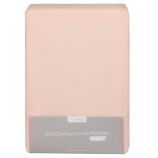 Простирадло махрове на резинці Home Line (персикове) 180х200х20см 155235