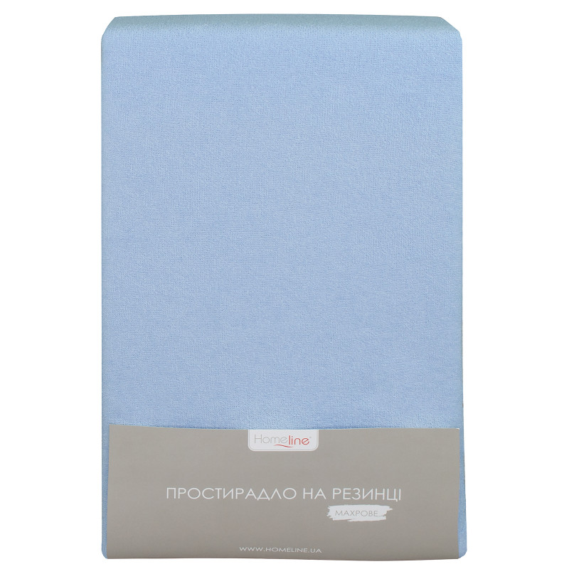 Простирадло махрове на резинці Home Line (блакитне) 200х200х20см 155231