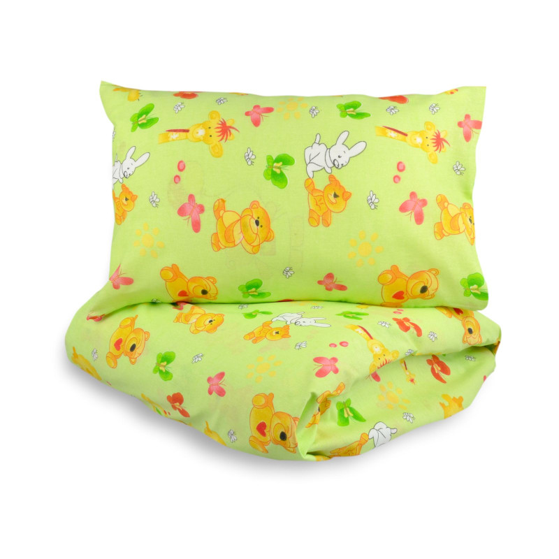 Дитячий комплект постільної білизни (зелений) 129902