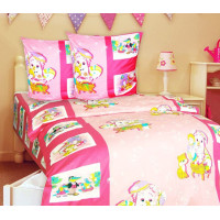 Півтораспальний комплект постільної білизни Home Line "Мойдодир" (червоний) 113340