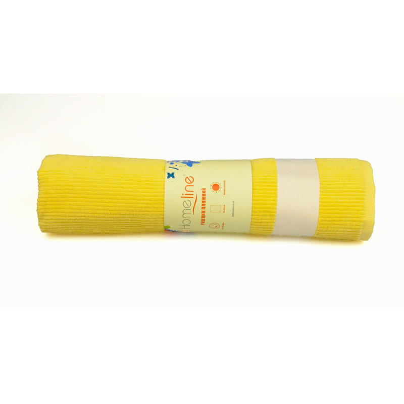 Рушник велюровий пляжний Home Line (жовтий), 70х150см 105629