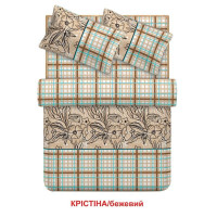 Сімейний комплект постільної білизни Home Line "Крістіна" (бежевий) 95682